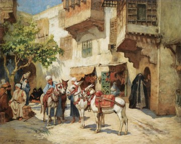 Mercado en el norte de África Frederick Arthur Bridgman Frederick Arthur Bridgman Árabe Pinturas al óleo